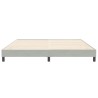 Cadre de lit sans matelas gris clair 200x210 cm velours 
