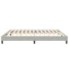 Cadre de lit sans matelas gris clair 200x210 cm velours 