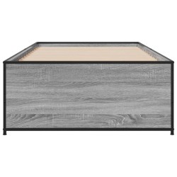 Cadre de lit sans matelas sonoma gris 90x190 cm 