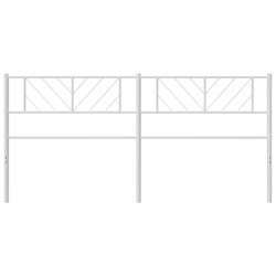 Tête de lit métal blanc 193 cm 