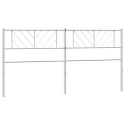 Tête de lit métal blanc 193 cm 