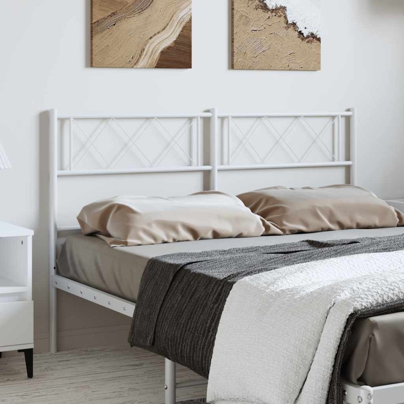Tête de lit métal blanc 150 cm Tête de lit métal blanc 150 cm