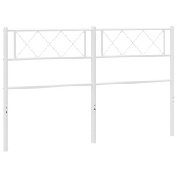 Tête de lit métal blanc 150 cm 