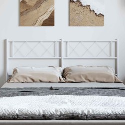 Tête de lit métal blanc 150 cm 