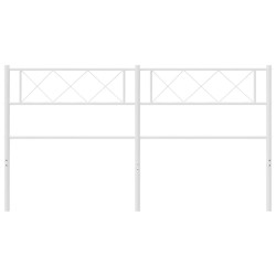 Tête de lit métal blanc 150 cm 