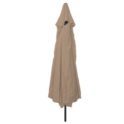 Parasol de jardinø395x245 cm Taupe 