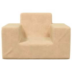 Canapé pour enfants Crème Peluche douce 