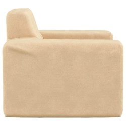 Canapé pour enfants Crème Peluche douce 