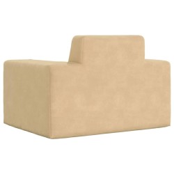 Canapé pour enfants Crème Peluche douce 