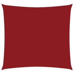 Voile de parasol Tissu Oxford carré 2,5x2,5 m rouge 