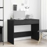 Bureau chêne noir 101x50x76,5 cm Bois d'ingénierie 