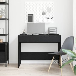 Bureau chêne noir 101x50x76,5 cm Bois d'ingénierie 