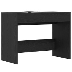 Bureau chêne noir 101x50x76,5 cm Bois d'ingénierie 