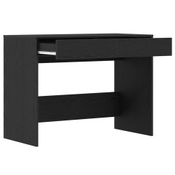 Bureau chêne noir 101x50x76,5 cm Bois d'ingénierie 
