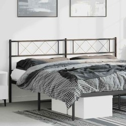 Tête de lit métal noir 193 cm 