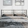 Tête de lit métal noir 193 cm 