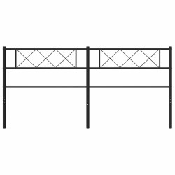 Tête de lit métal noir 193 cm 