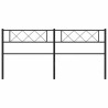 Tête de lit métal noir 193 cm 