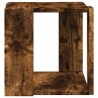 Table basse chêne fumé 32x32x30 cm bois d'ingénierie 