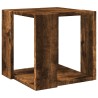 Table basse chêne fumé 32x32x30 cm bois d'ingénierie 