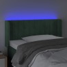 Tête de lit à LED Vert foncé 103x16x78/88 cm Velours 