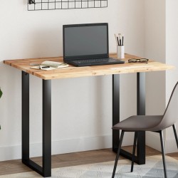 Dessus de table rectangulaire 100x80x2 cm bois massif d'acacia 