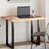 Dessus de table rectangulaire 100x80x2 cm bois massif d'acacia 