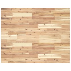 Dessus de table rectangulaire 100x80x2 cm bois massif d'acacia 