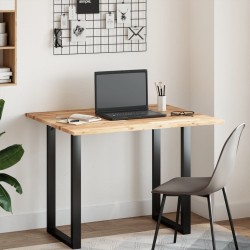 Dessus de table rectangulaire 100x80x2 cm bois massif d'acacia 