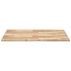 Dessus de table rectangulaire 100x80x2 cm bois massif d'acacia 
