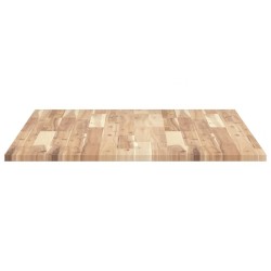 Dessus de table rectangulaire 100x80x2 cm bois massif d'acacia 