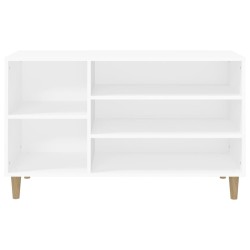 Armoire à chaussures Blanc 102x36x60 cm Bois d'ingénierie 