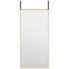 Miroir de porte Doré 30x60 cm Verre et aluminium 