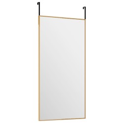 Miroir de porte Doré 30x60 cm Verre et aluminium 