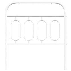 Tête de lit métal blanc 80 cm 