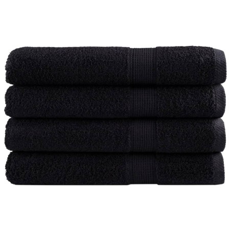 Serviettes de sauna de qualité supérieure SOLUND 4 pcs noir 