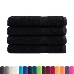 Serviettes de sauna de qualité supérieure SOLUND 4 pcs noir 