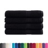Serviettes de sauna de qualité supérieure SOLUND 4 pcs noir 