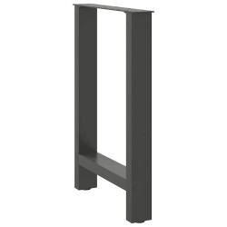 Pieds de table à manger Anthracite 2 pièces 50 x (72-73) cm Acier 
