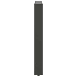 Pieds de table à manger Anthracite 2 pièces 50 x (72-73) cm Acier 