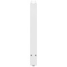 Pieds de table à manger Blanc 2 pièces 50 x (72-73) cm Acier 