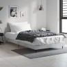 Cadre de lit sans matelas gris béton 90x190 cm 