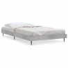 Cadre de lit sans matelas gris béton 90x190 cm 