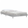 Cadre de lit sans matelas gris béton 90x190 cm 