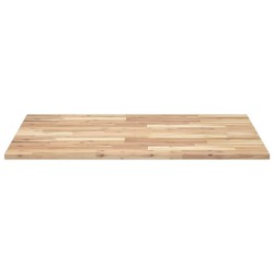 Dessus de bureau non traité 100x80x2 cm bois d'acacia massif 