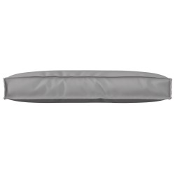 Coussin Palette pour Dossier Gris 80x40x12 cm Tissu Oxford 