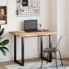 Dessus de bureau fini à l'huile 80x70x4cm bois d'acacia massif 