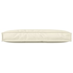 Coussin de palette pour dossier Crème 80x40x12 cm Tissu Oxford 