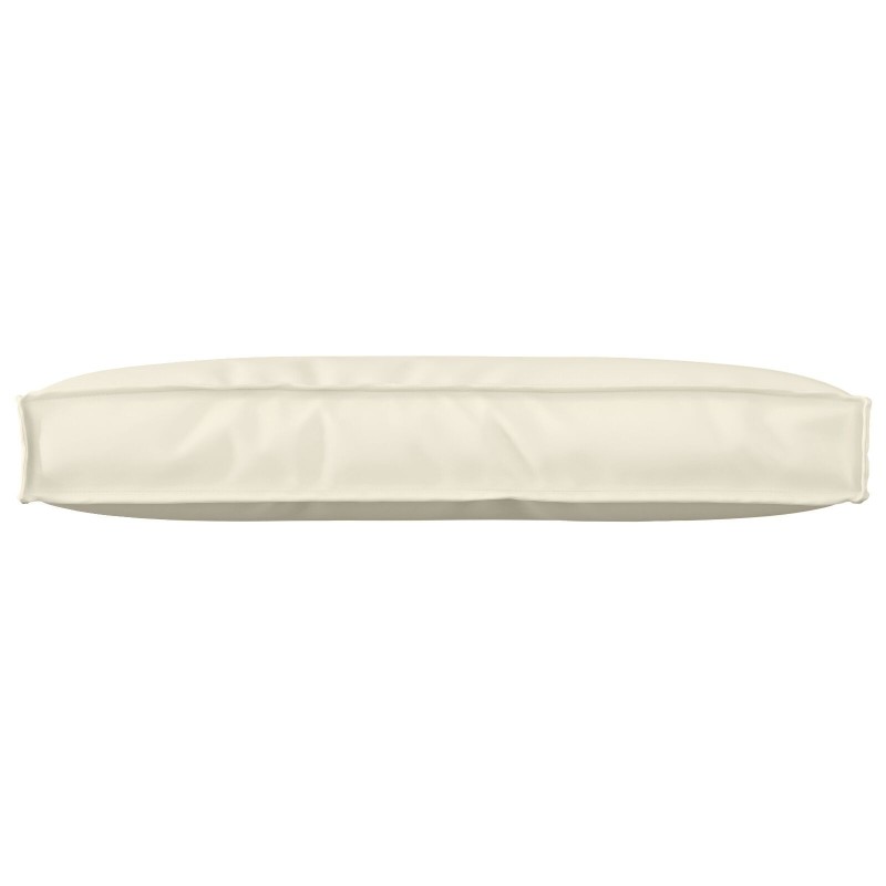 Coussin de palette pour dossier Crème 80x40x12 cm Tissu Oxford 