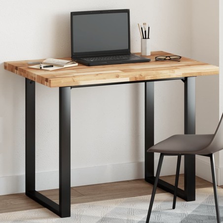 Dessus de table rectangulaire 80x70x4 cm bois massif d'acacia 